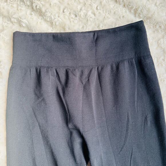 Conceited Womens Black Fleece Lined Soft Hi Rise Leggings Size Small Medium - Picture 4 of 9